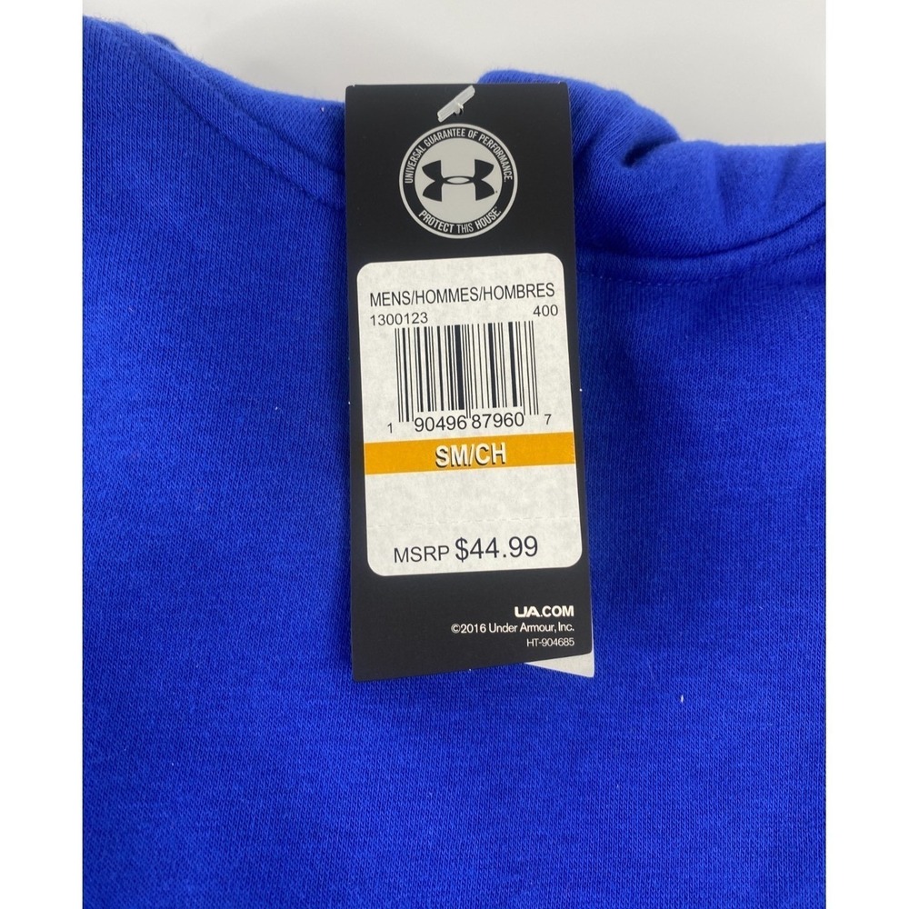 Under Armour Hoodie Mens Small Blue New ColdGear Loose Fit Pullover 1300123-400 - Picture 3 of 5